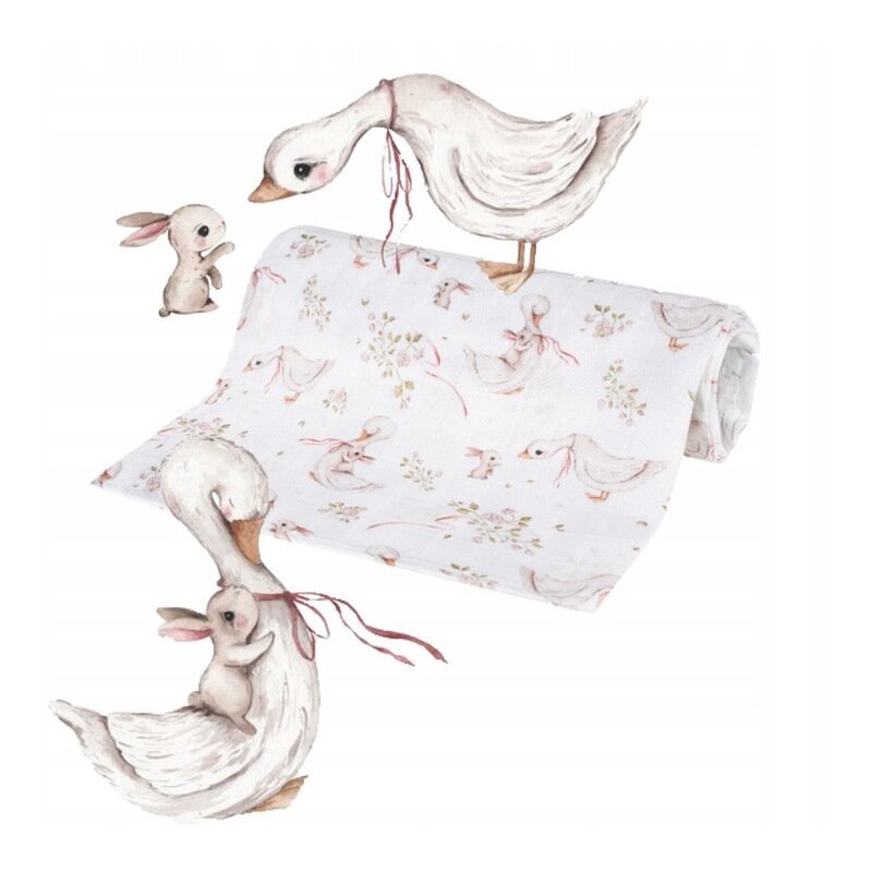 Bocioland Scutec din bambus Goose 75x75 cm multicolor