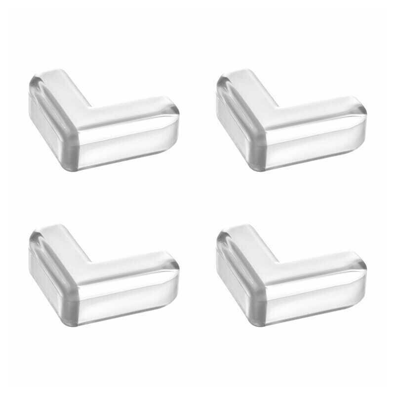 Bocioland Set 4 protectii colturi cu banda adeziva pentru montare usoara din silicon flexibil