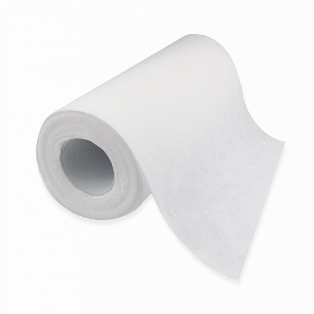 Bocioland Set 50 bucati prosopele Pe rola Din bumbac Hipoalergenice Biodegradabile 23x20 cm White