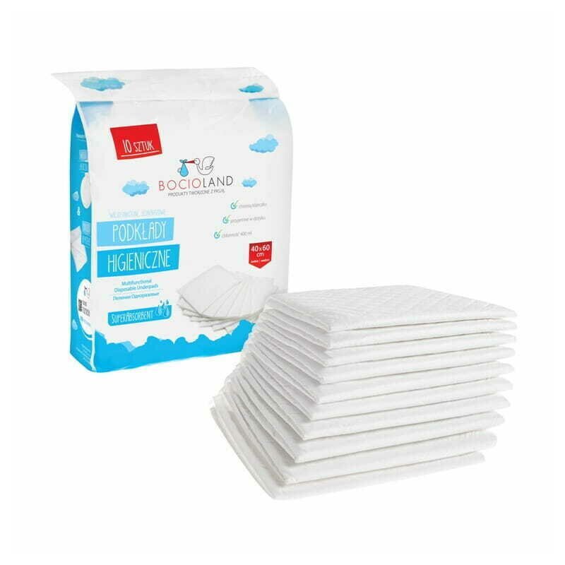 Bocioland Set aleze impermeabile de unica folosinta 10 bucati 40x60 cm