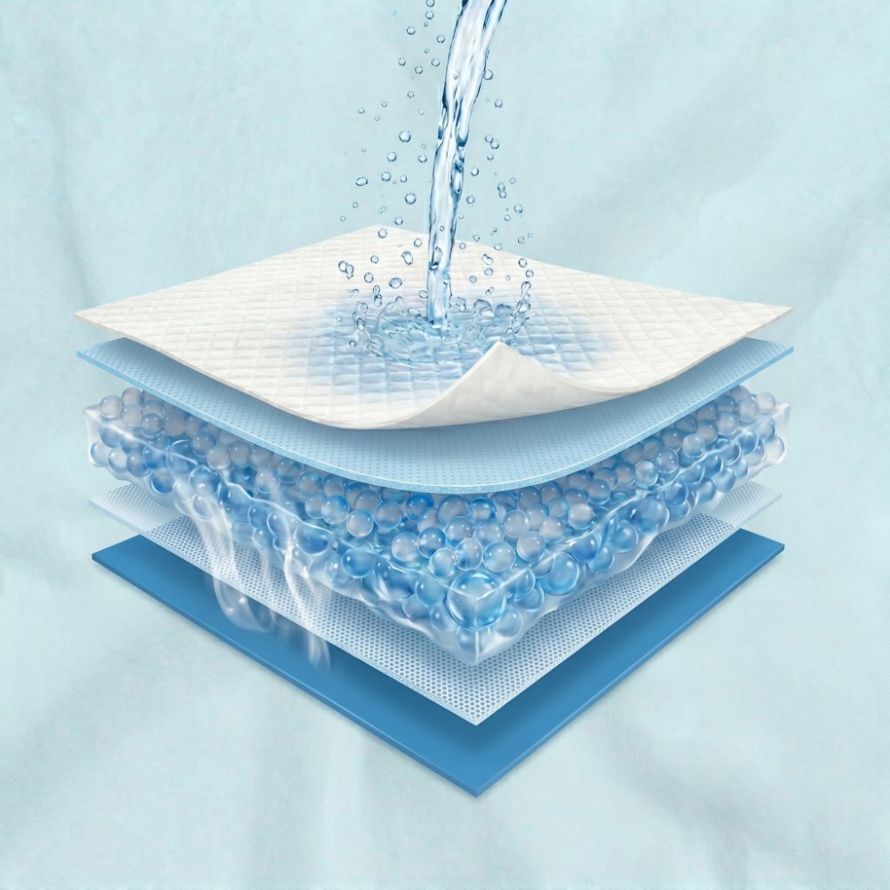 Bocioland Set aleze impermeabile de unica folosinta 25 bucati 90x60 cm