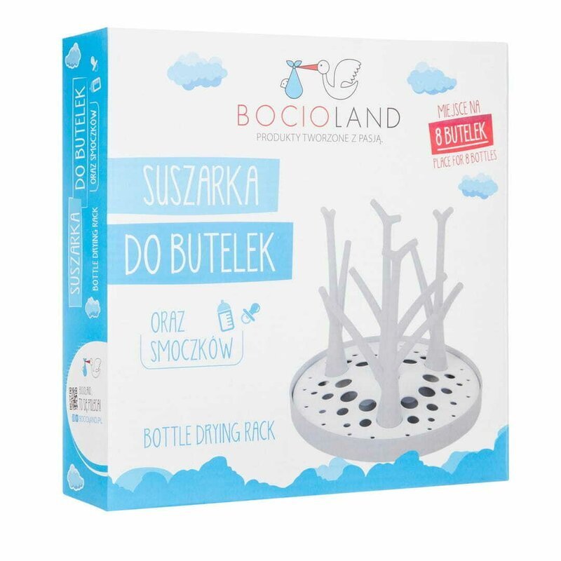 Bocioland Uscator pentru biberoane White dimensiune 22 x 26 cm