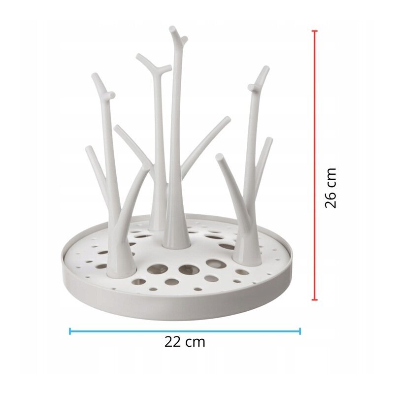 Bocioland Uscator pentru biberoane White dimensiune 22 x 26 cm