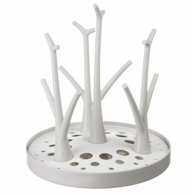 Bocioland Uscator pentru biberoane White dimensiune 22 x 26 cm