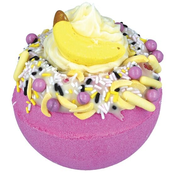 Bomb Cosmetics Bomba de baie efervescenta Banana Delight Raw Blaster 150g