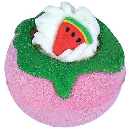 Bomb Cosmetics Bomba de baie handmade cu figurina One In A Melon Bath Blaster 160g