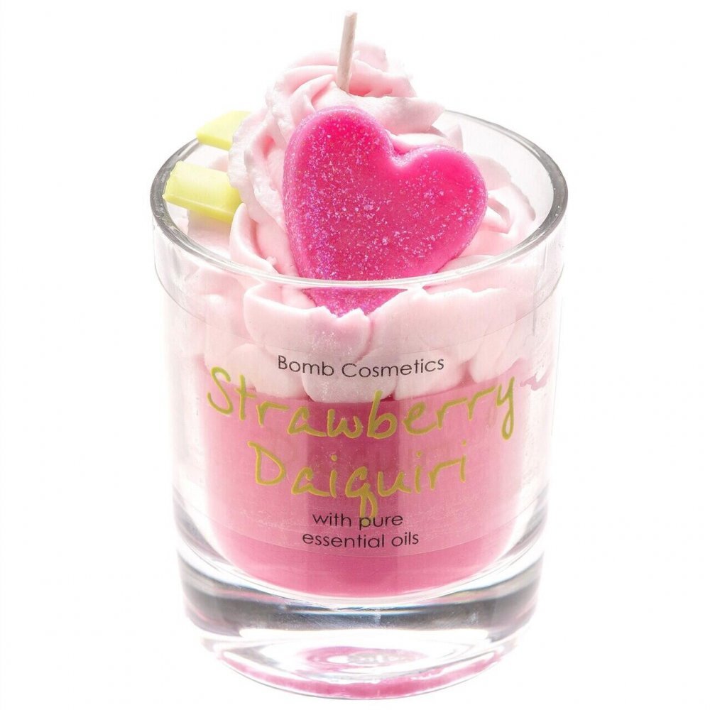 Bomb Cosmetics Lumanare parfumata 160g Strawberry Daiquiri Piped Candle