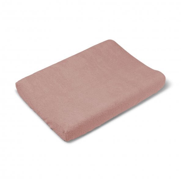 Bonjourbébé Husa de protectie pentru salteaua de infasat Bonjourbebe Rosa bumbac buclat cu elastic 80x50 cm
