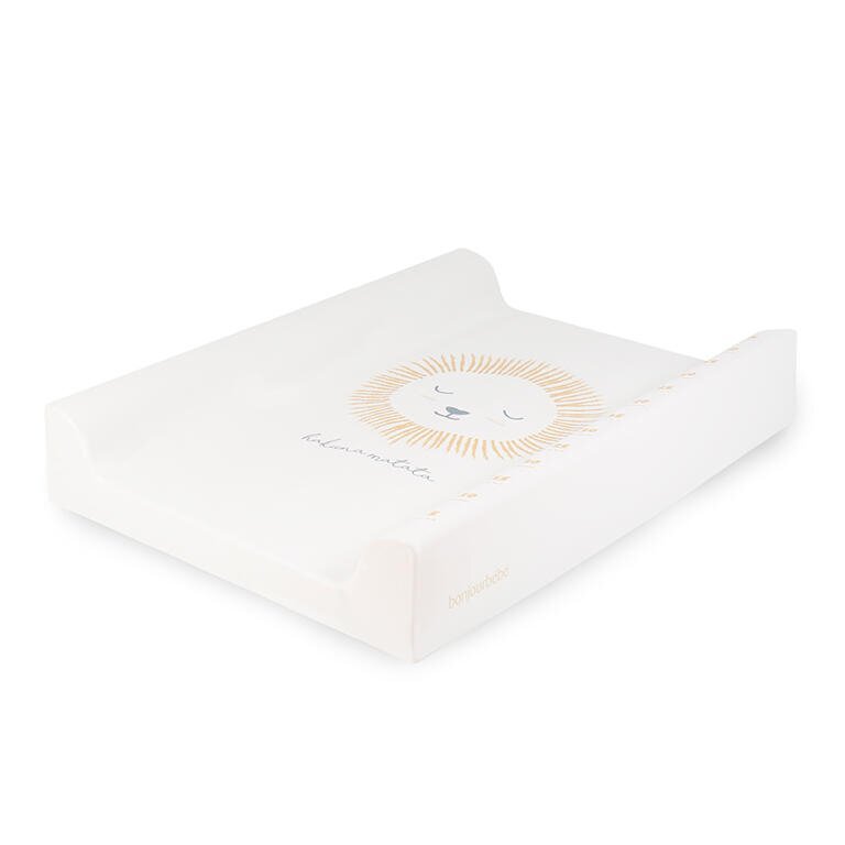 Bonjourbébé Saltea de infasat cu spate intarit si margini de protectie 50x70 cm Nairobi Mustard