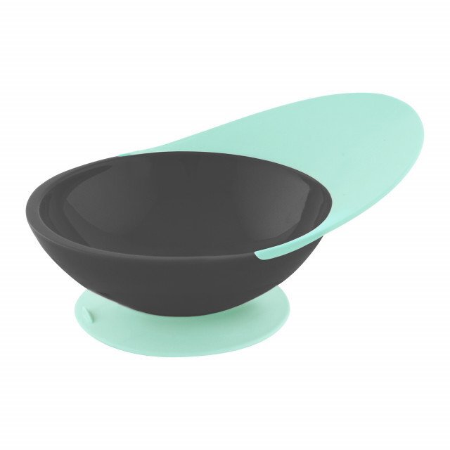 BOON Castron cu ventuza si sistem antistropire vernil+navy Catch Bowl