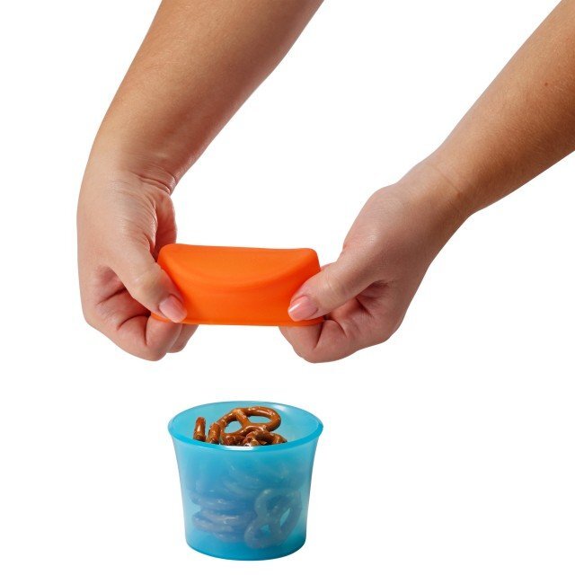 BOON Set caserole cu capace de silicon Snug snack
