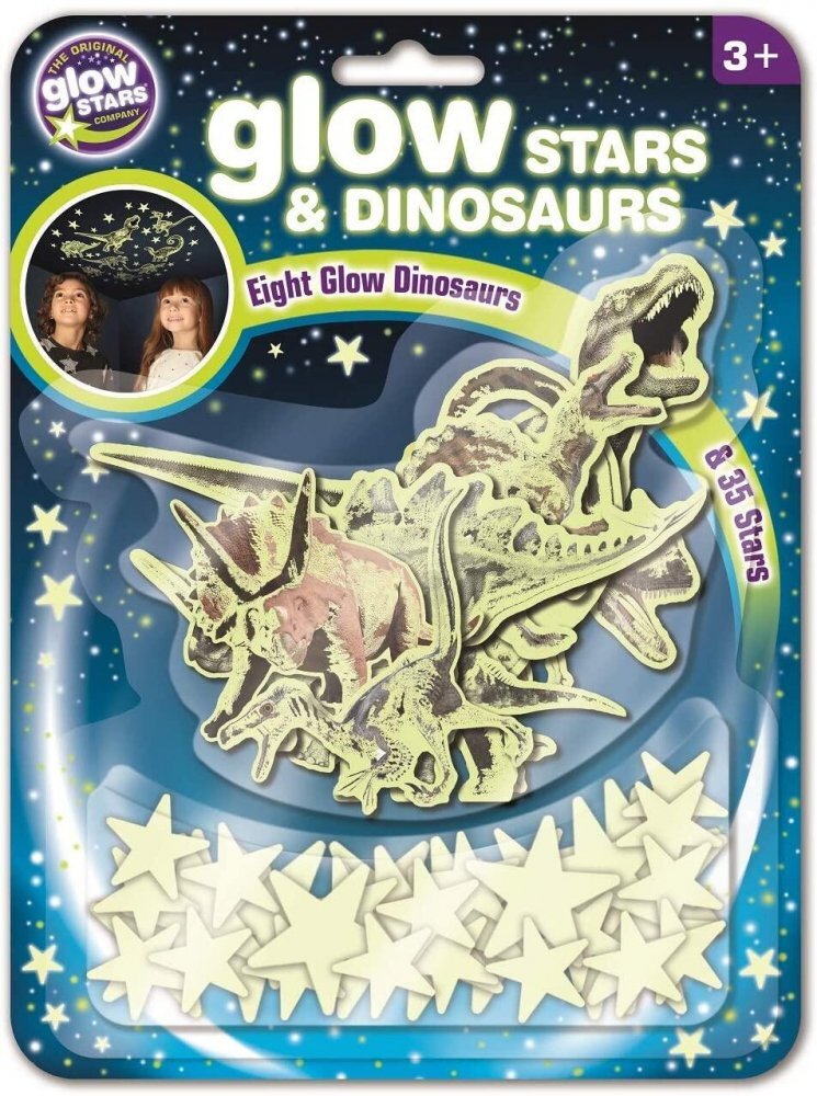 Brainstorm Set reflectorizant Dinozauri si stele