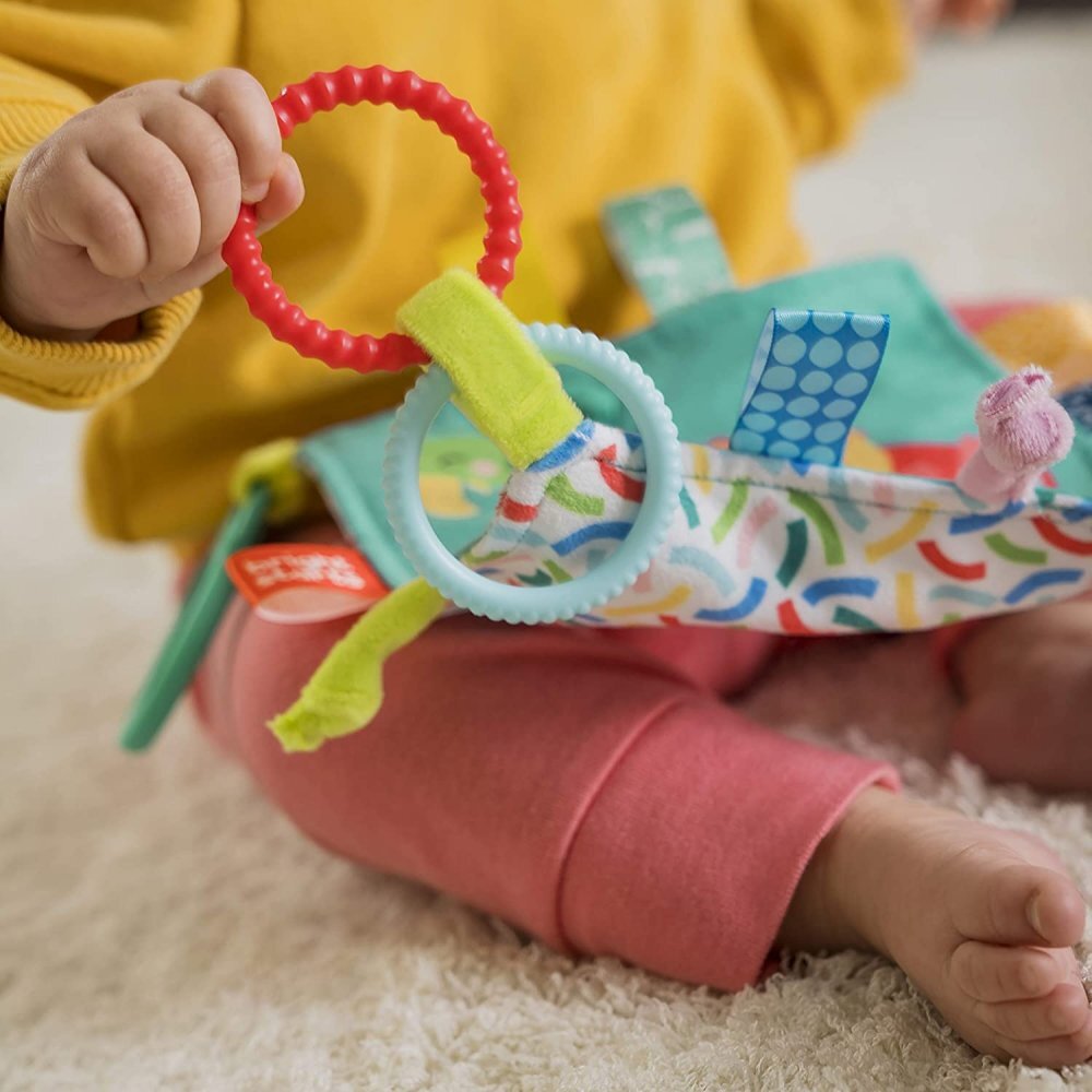 BRIGHT STARTS Jucarie mini paturica cu animalute vesele