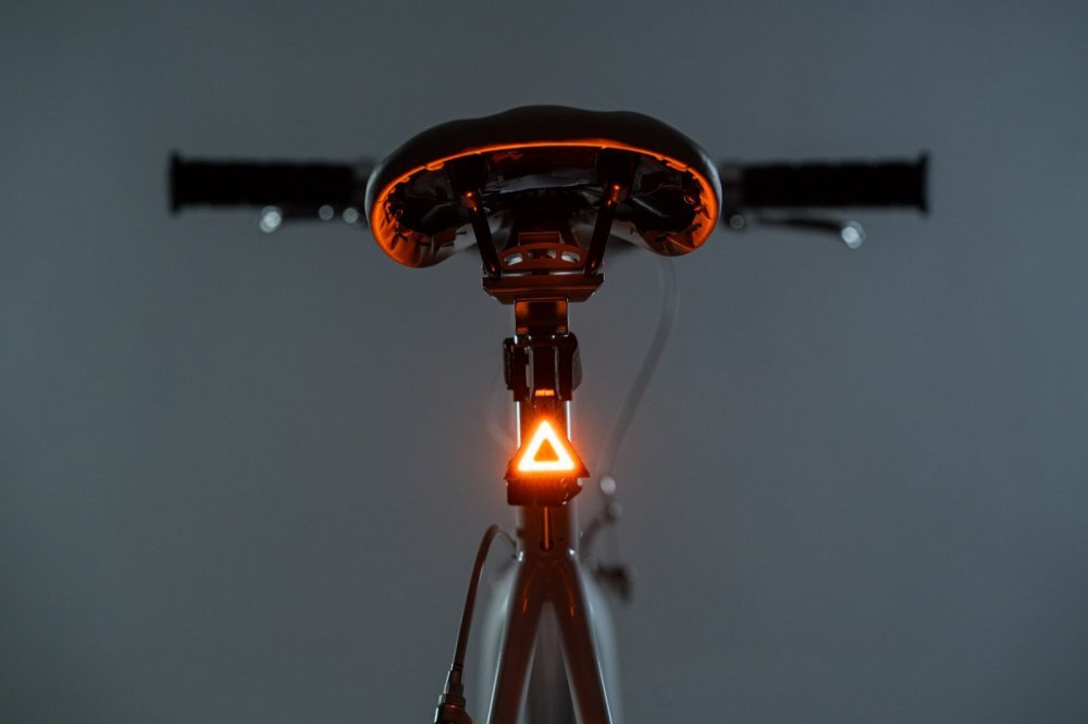 Brightz Lumina de siguranta Stop led RBG spate bicicleta cu 5 efecte luminoase Taillight