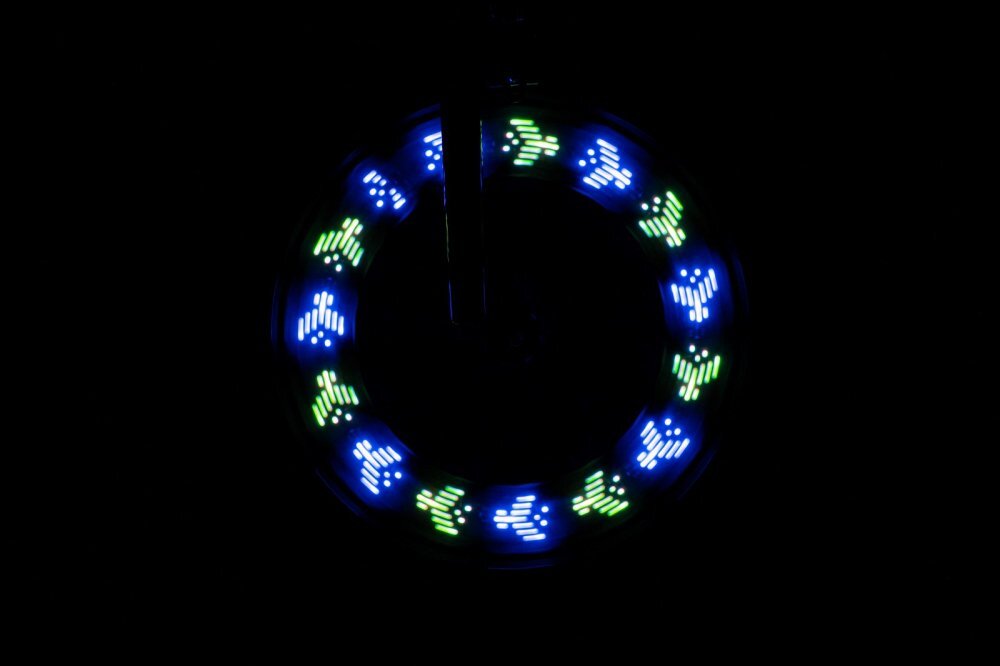 Brightz Lumina led cu efecte animate pentru spite bicicleta Shape