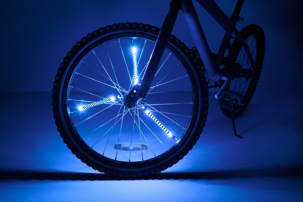 Brightz Lumini tubulare led pentru roti bicicleta Spin albastru