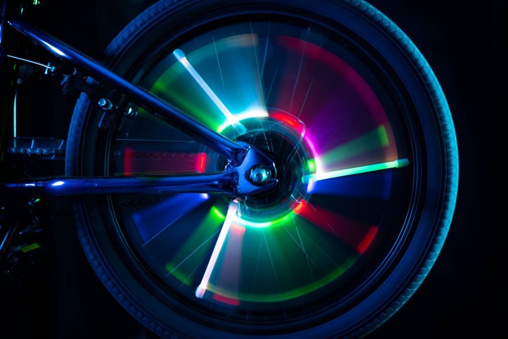Brightz Lumini tubulare led pentru roti bicicleta Spin multicolor