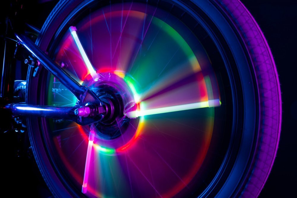 Brightz Lumini tubulare led pentru roti bicicleta Spin multicolor