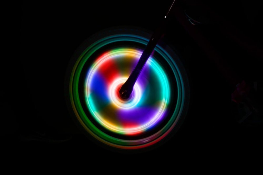 Brightz Lumini tubulare led pentru roti bicicleta Spin multicolor