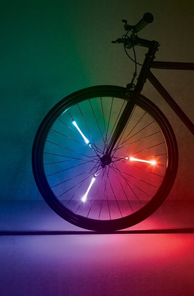 Brightz Lumini tubulare led pentru roti bicicleta Spin multicolor