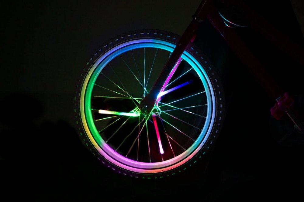 Brightz Lumini tubulare led pentru roti bicicleta Spin multicolor