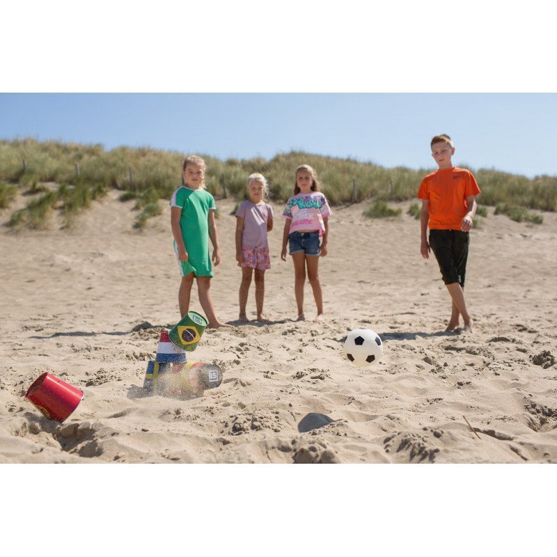 BS Toys Fotbal cu conserve joc de tras la tinta