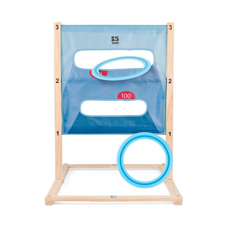 BS Toys Joc 2 in 1 pentru copii Aruncarea discului si scara