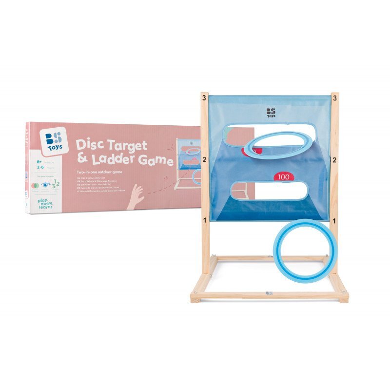 BS Toys Joc 2 in 1 pentru copii Aruncarea discului si scara