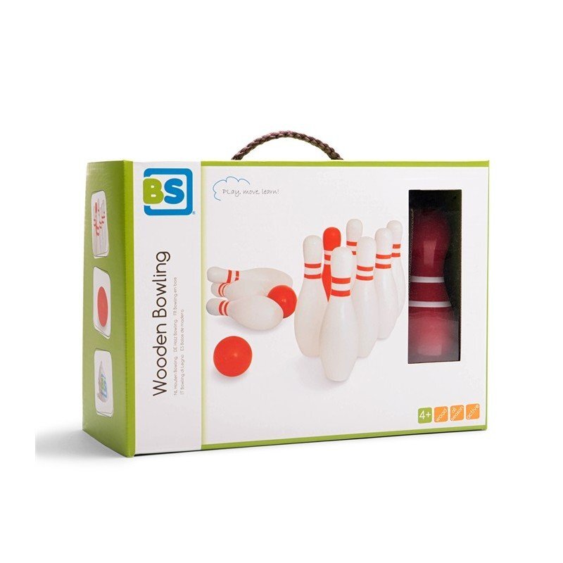 BS Toys Set de bowling din lemn