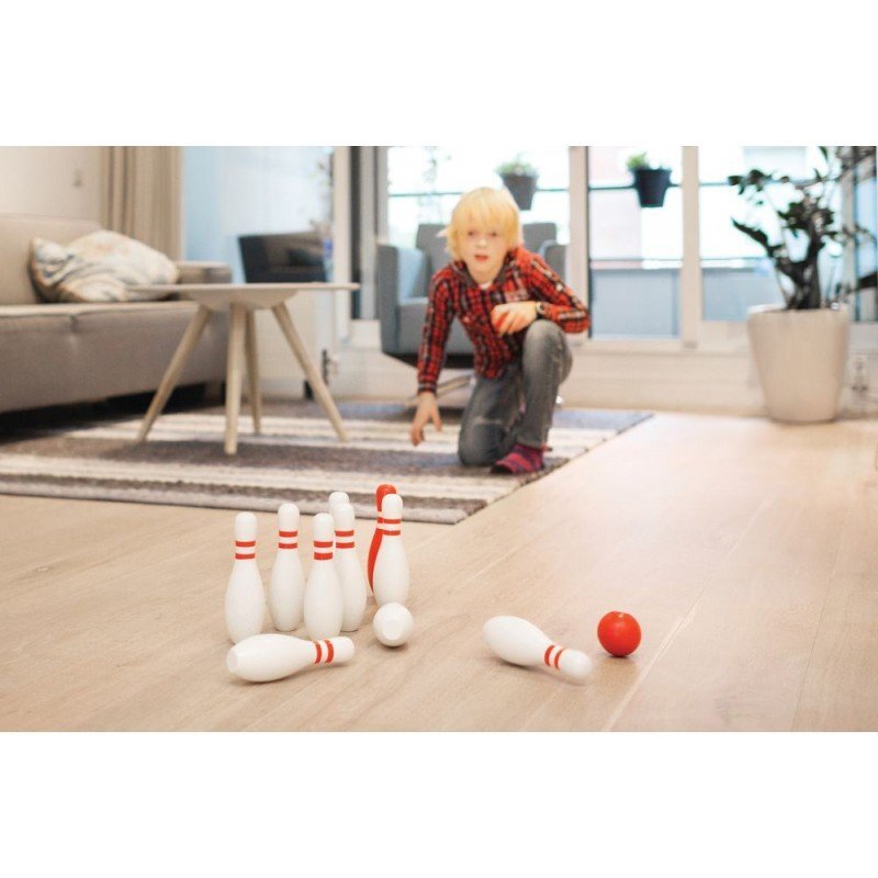BS Toys Set de bowling din lemn