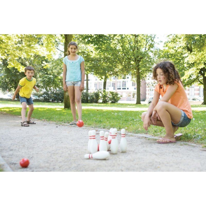BS Toys Set de bowling din lemn