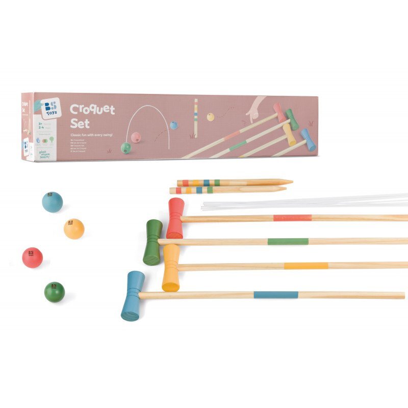 BS Toys Set de Croquet din lemn