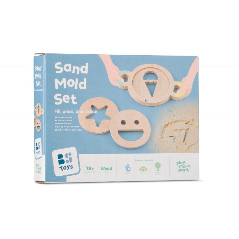 BS Toys Set de forme pentru nisip din lemn