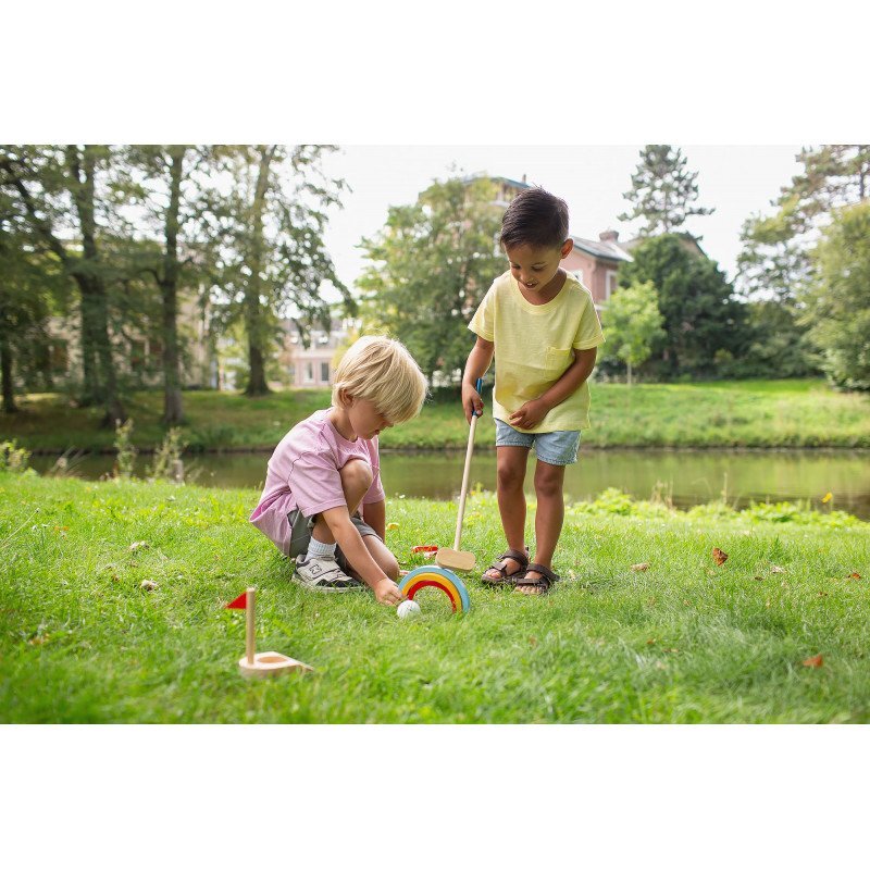 BS Toys Set de golf din lemn