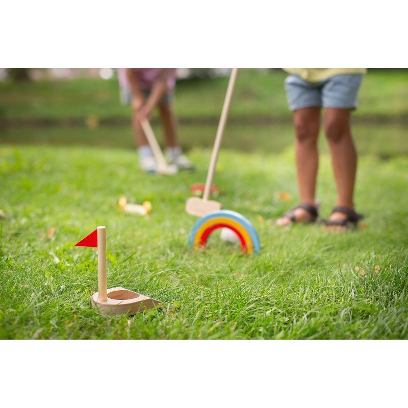 BS Toys Set de golf din lemn