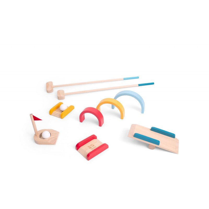 BS Toys Set de golf din lemn