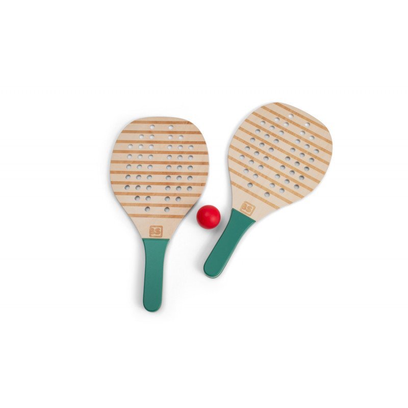 BS Toys Set de Tenis cu rachete din lemn pentru copii