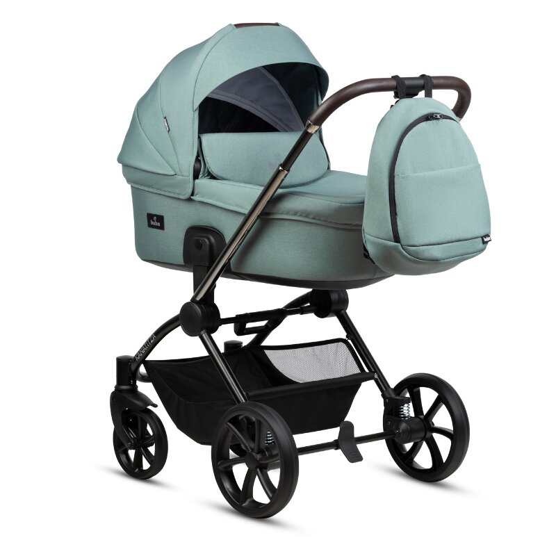 Buba Carucior pentru copii Kanatitza Mentha 2 in 1 cu suspensii scaun reversibil rucsac suport pahar plasa insecte si husa ploaie