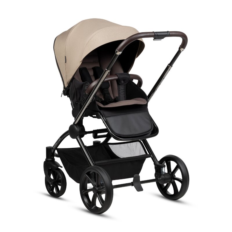 Buba Carucior pentru copii Kanatitza Nougat 2 in 1 cu suspensii scaun reversibil rucsac suport pahar plasa insecte si husa ploaie