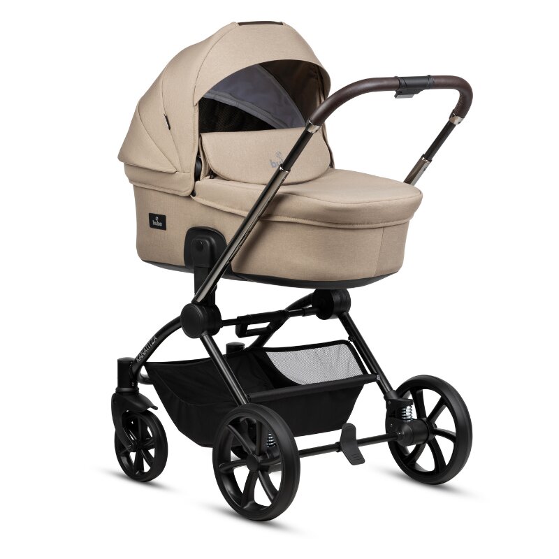 Buba Carucior pentru copii Kanatitza Nougat 2 in 1 cu suspensii scaun reversibil rucsac suport pahar plasa insecte si husa ploaie