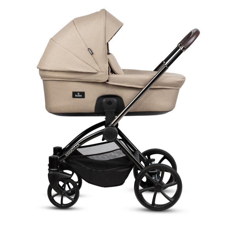 Buba Carucior pentru copii Kanatitza Nougat 2 in 1 cu suspensii scaun reversibil rucsac suport pahar plasa insecte si husa ploaie