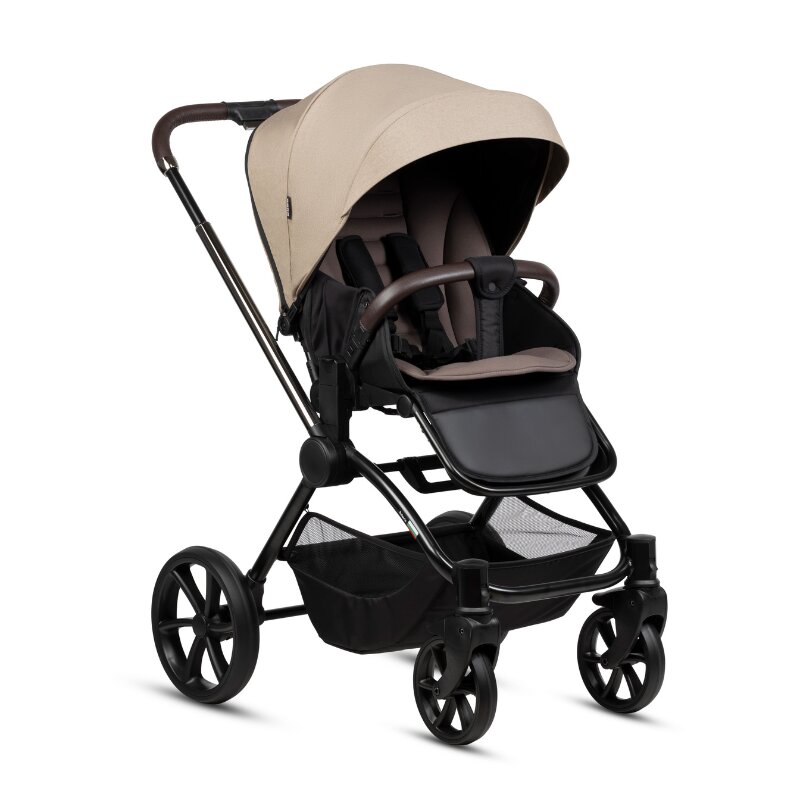 Buba Carucior pentru copii Kanatitza Nougat 2 in 1 cu suspensii scaun reversibil rucsac suport pahar plasa insecte si husa ploaie