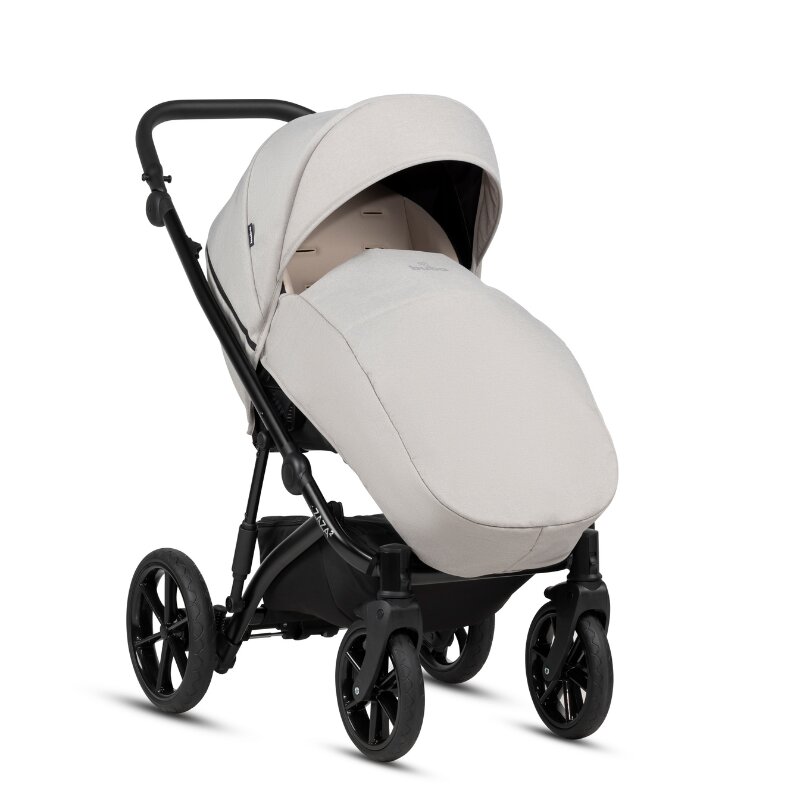 Buba Carucior pentru copii Zaza2 Cream 2 in 1 cu suspensii scaun reversibil rucsac suport pahar plasa insecte si husa ploaie