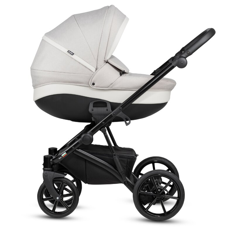 Buba Carucior pentru copii Zaza2 Cream 2 in 1 cu suspensii scaun reversibil rucsac suport pahar plasa insecte si husa ploaie