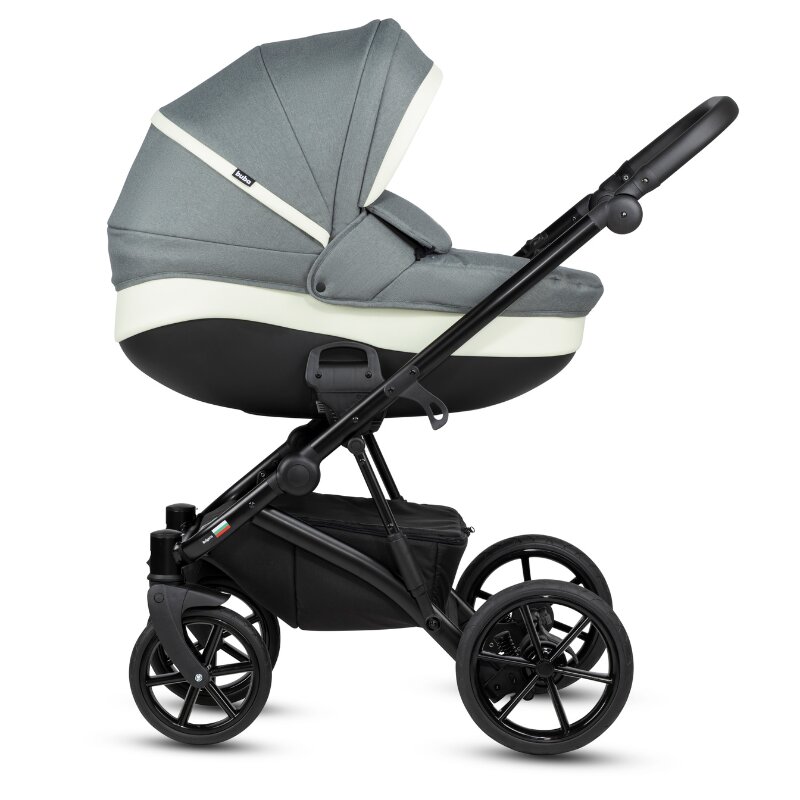 Buba Carucior pentru copii Zaza2 Mint 2 in 1 cu suspensii scaun reversibil rucsac suport pahar plasa insecte si husa ploaie
