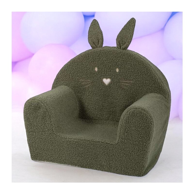 BUBABA Fotoliu din burete Bunny 9 luni-5 ani green