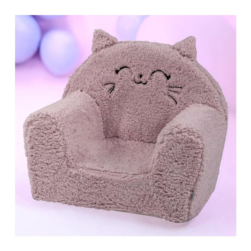 BUBABA Fotoliu din burete Cozy Kitty pink