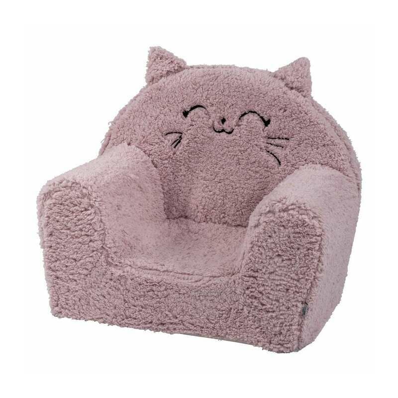 BUBABA Fotoliu din burete Cozy Kitty pink