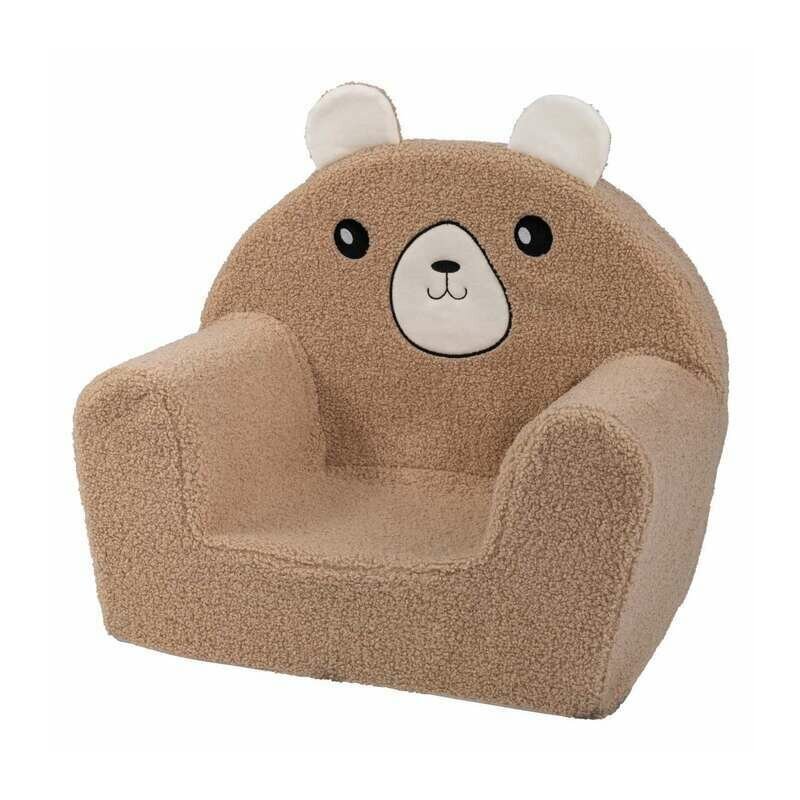 BUBABA Fotoliu din burete Cozy Teddy 9 luni-5 ani brown