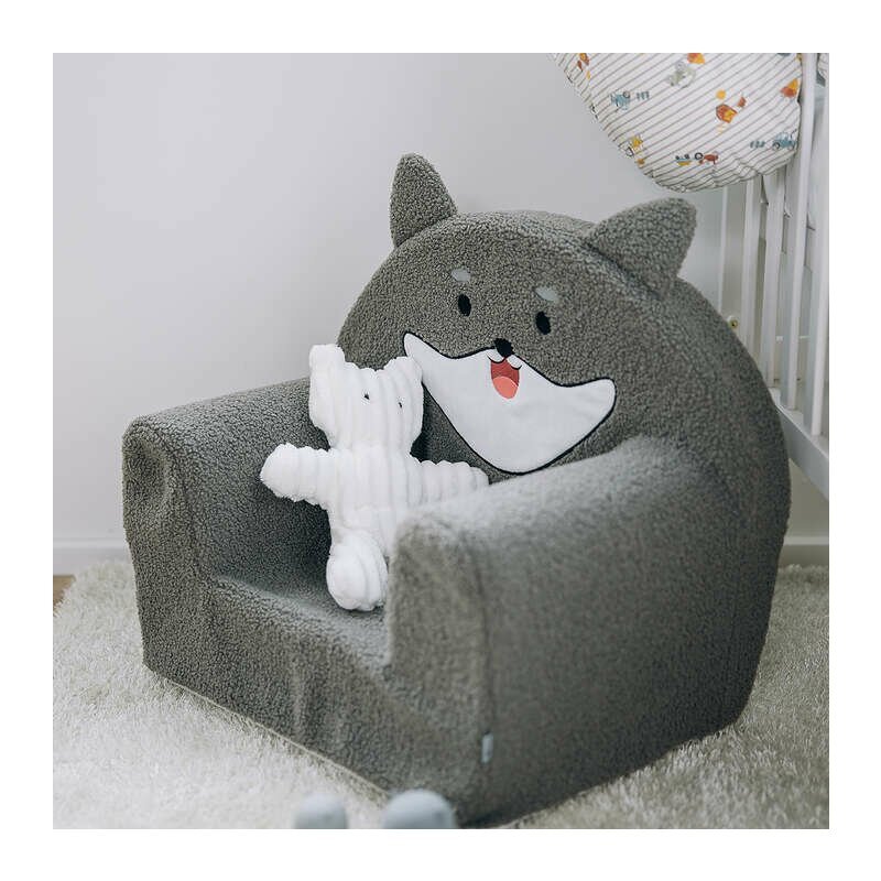 BUBABA Fotoliu din burete Dog 9 luni-5 ani grey
